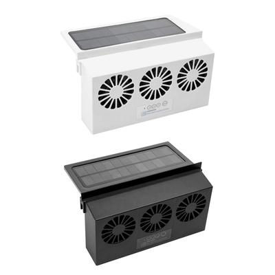 Solar Powered Vehicle Ventilation Cooler Exhaust Fan Air Summer Cooling Fan Radiator Ventilator Car Interior Accessories