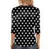 Bluse Für Damen Festlich 3/4 Langarm Hemden Business Casual Outfit Oberteile
