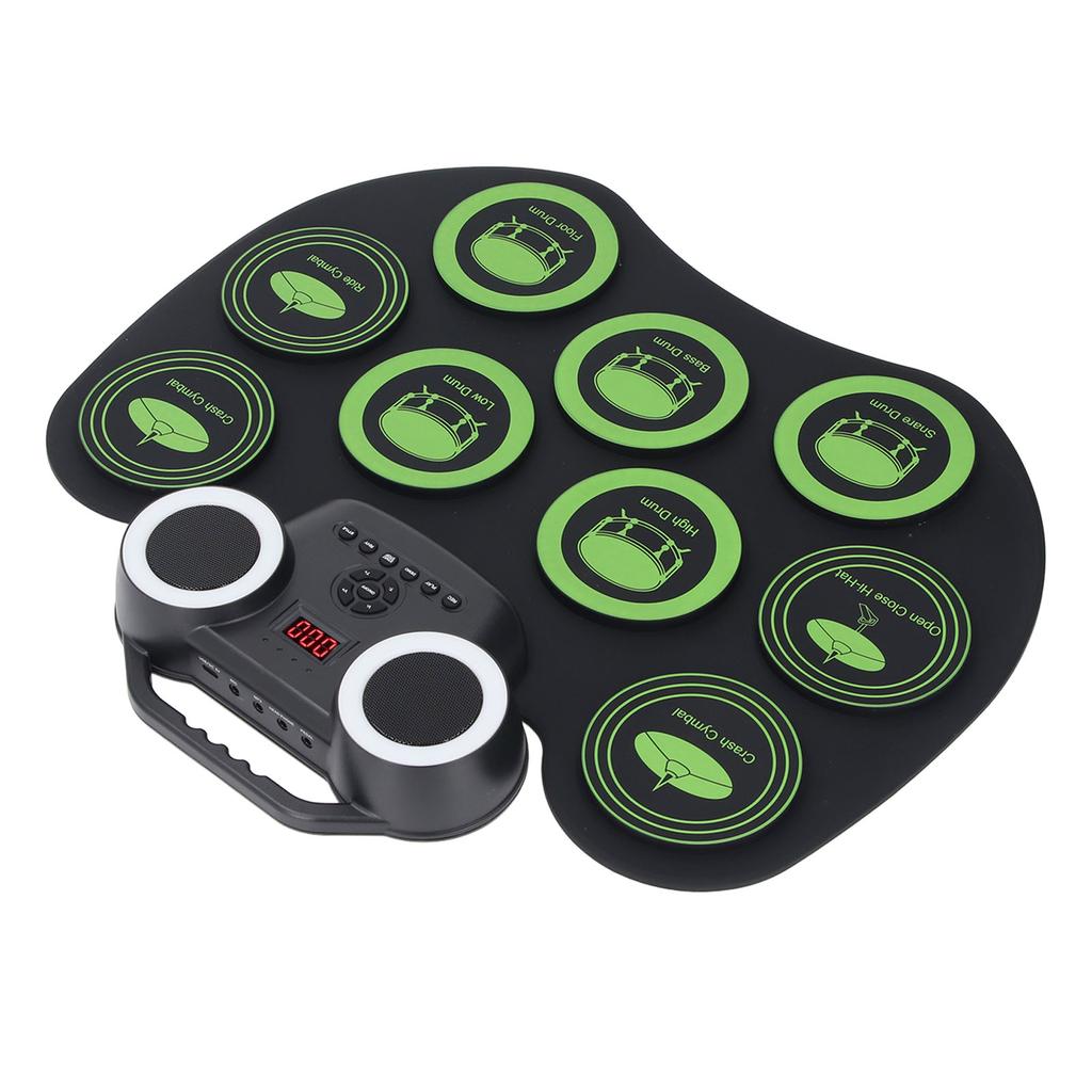 Elektronisches Schlagzeugset Tragbare Beleuchtung Elektronisches Roll-Up Übungs-Drum-Pad Handgerollt Elektronisch