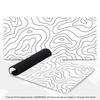 Abstract Topography Line Art Large XXL Mouse Pad Non-Slip Rubber Gaming Keyboard Deskmat Overlocked Game Table Accessories