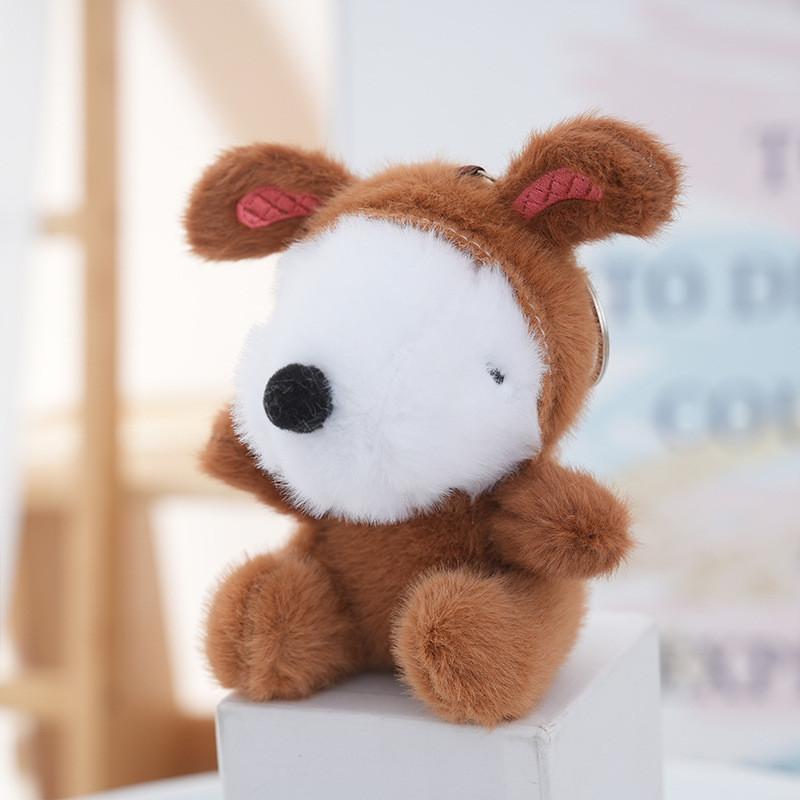Plush Dog Keychain Toy With Pp Cotton Filling For Kids And Adults