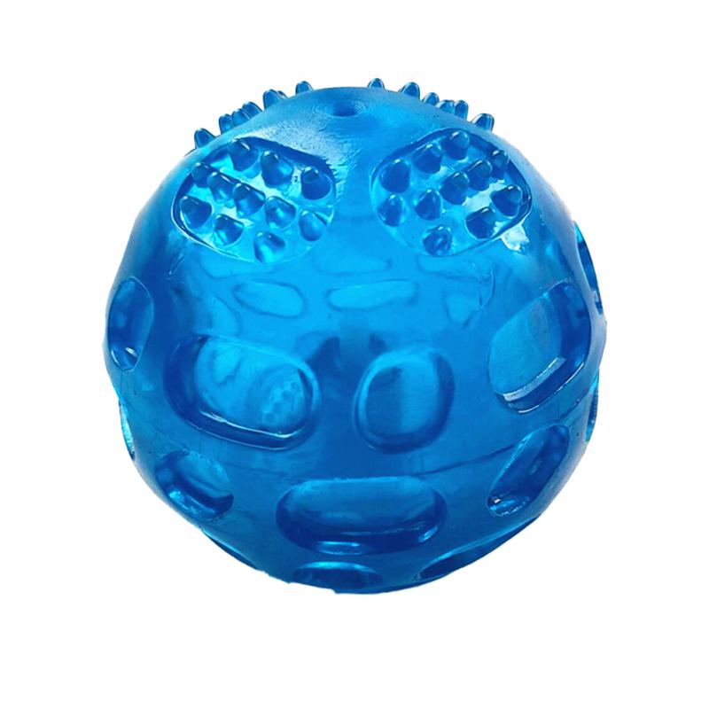 Colorful Bouncy Pets  Ball  Toys Bite-resistant Sounding Elastic Ball Molar Cleaning Teeth For Large