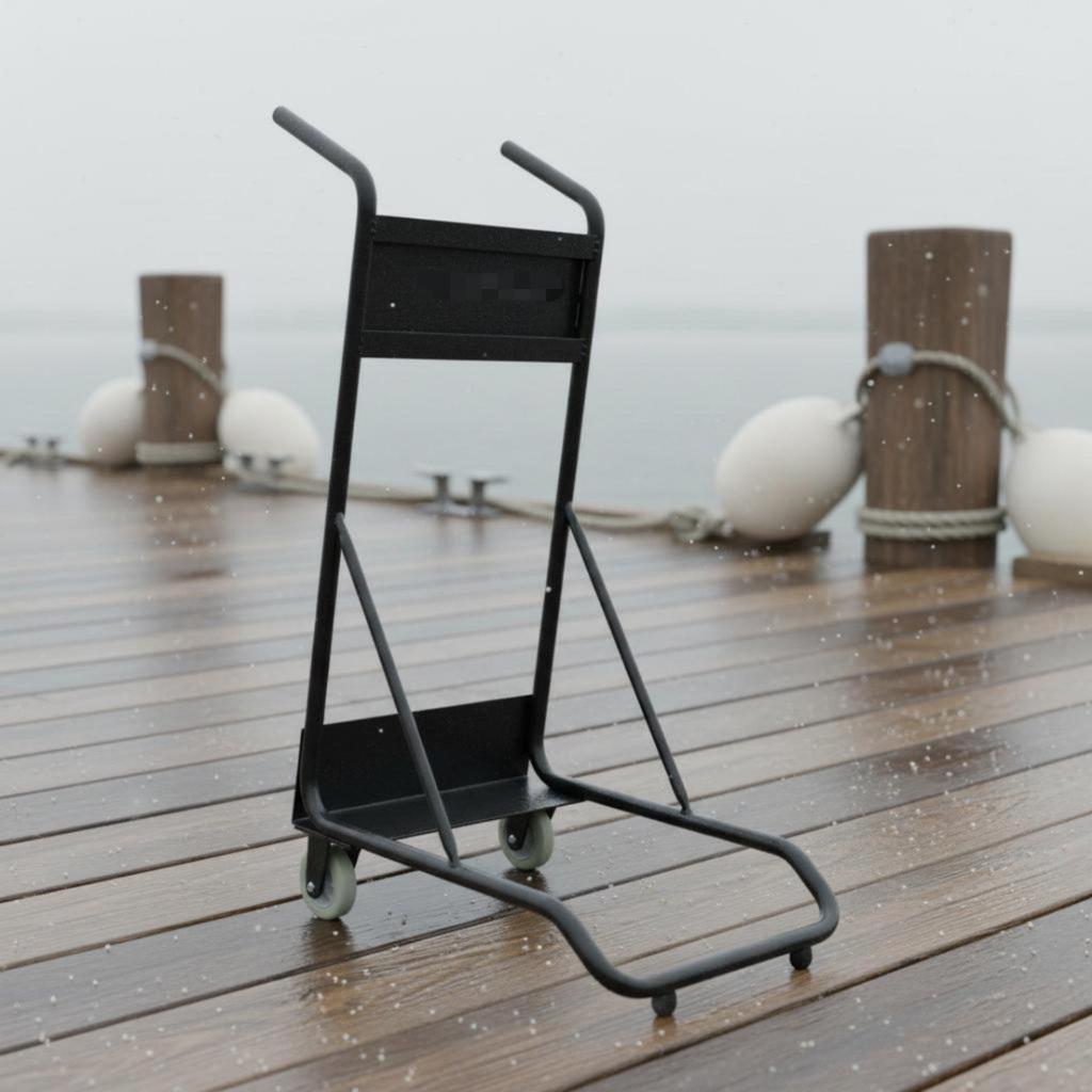 Boat Motor Display Stand Multi Purpose Outboard Cart Steel Construction