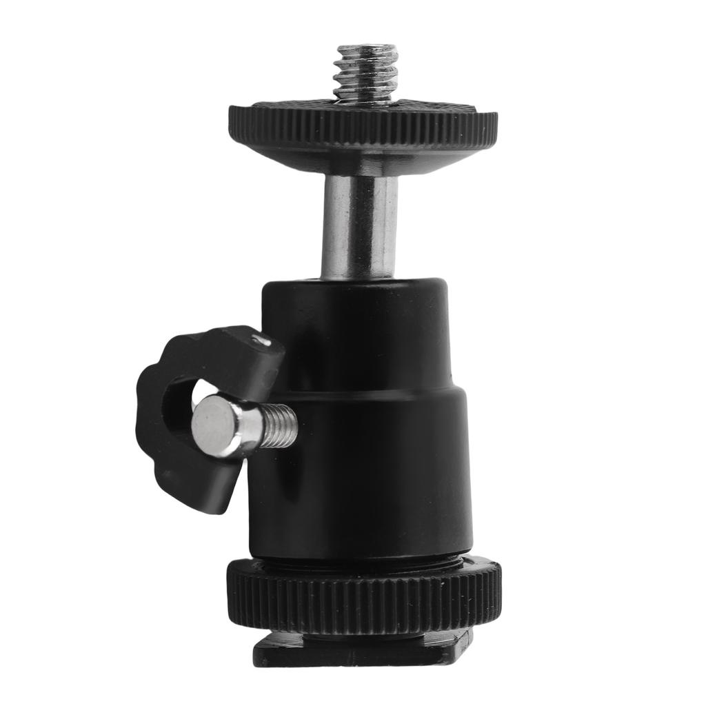 Camera Tripod 1 4 Hot Shoe Adapter Flash Light Bracket Holder Mount Cradle Ball Head With Lock