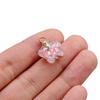 10Pcs 17x19mm Luminous Quicksand Beads Five-pointed Star Charms Pendants Ornaments for Necklace Earrings DIY Jewelry Making