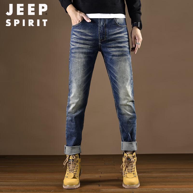 Джинсы мужские JEEP SPIRIT, узкий крой, повседневные, из денима 34