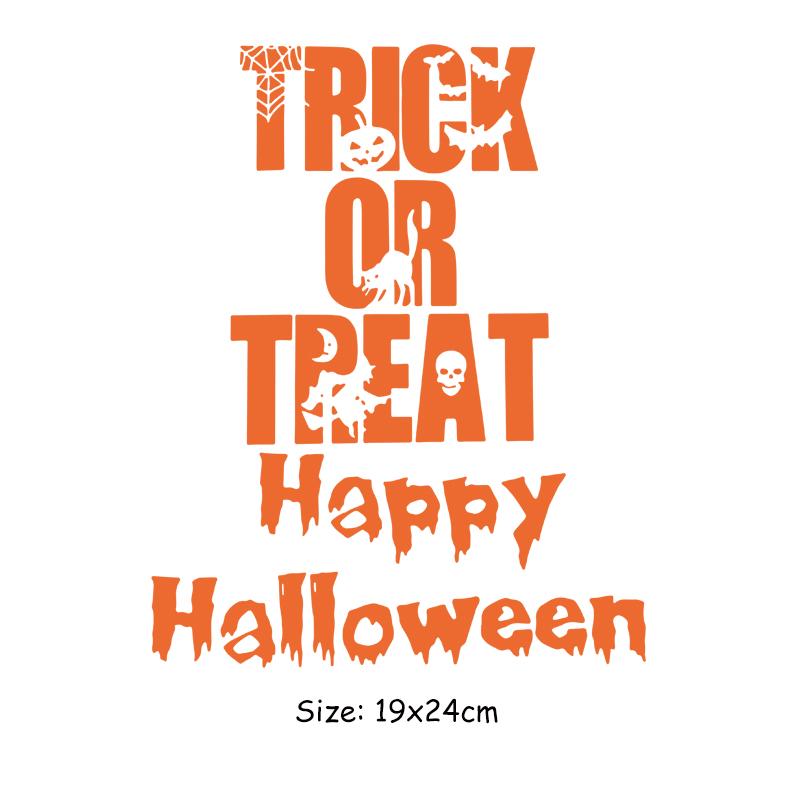 

2021 Happy Halloween Iron Patch Diy Hot Tear Термотрансферная футболка Платья с термопереводными наклейками для одежды Кошелек или жизнь