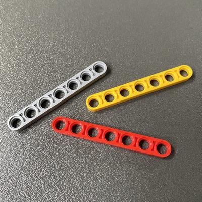Compatible Building Block 32065 Small Particle Building Block Technology Spare Parts 4114295 Black 1X7 Hole Arm Thin Beam