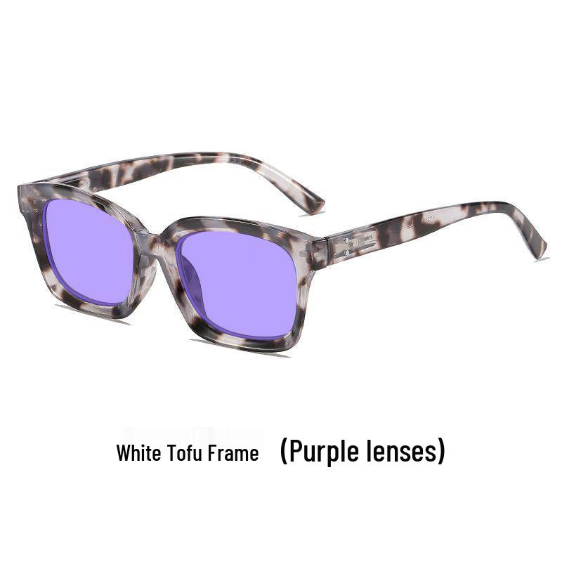 Unisex Large Frame Night Vision Anti-Blue Light Glasses with Spring Hinges