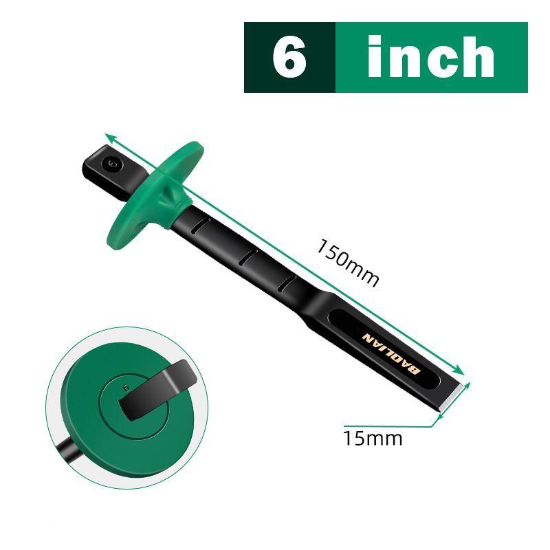 

Плоское зубило с защитой для руки, плоское зубило из хром-ванадиевой стали, 6/8/10/12 дюймов, зубило для строительства цементной стали, кирпича 6-inch