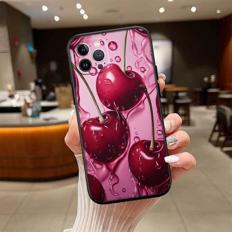 Cherry summer fruit Case for Samsung M55 M35 M15 A02 A05S A05 A06 A15 A12 A13 A10 A16 A20 A22 A24 A25 A30 A31 A32 A33 A35 A42 A50