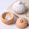 Rotation Stripe Candle Jar Silicone Mold DIY with Lid Storage Box Craft Gift Making Plaster Resin Flowerpot Clay Molds Home Deco