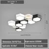 Modern Geometric Ceiling Light for Living Room, Study, or Bedroom – Minimalist and Romantic Design