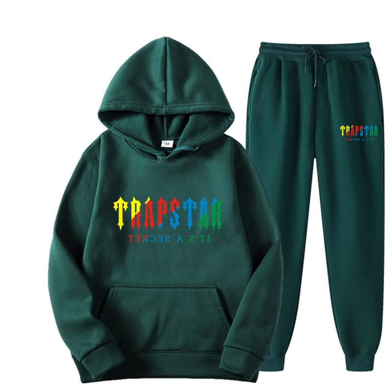 Men's Women's Hoodie Sweatpants 2-piece Sports Set Casual 16 Color Print