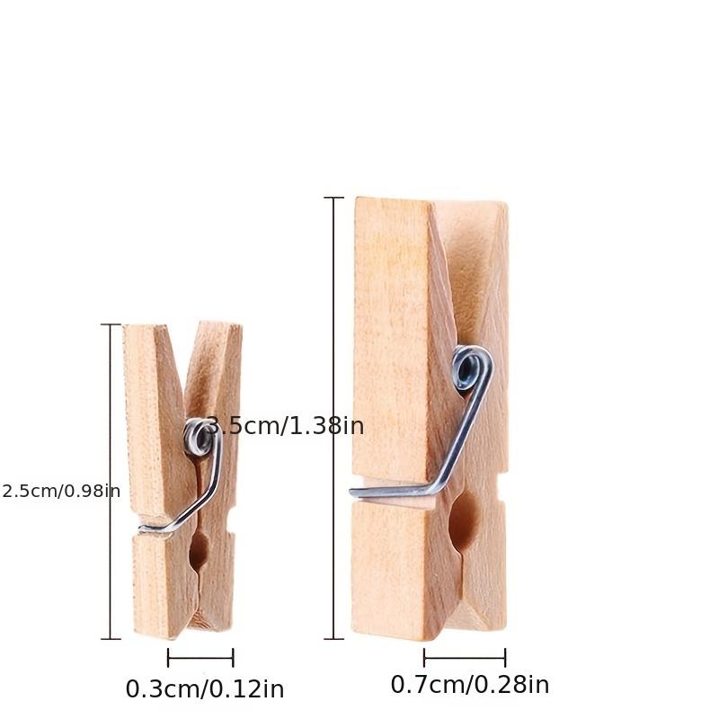 50pcs Colorful Wooden Clip for DIY Decorative Photo Storage and Crafts