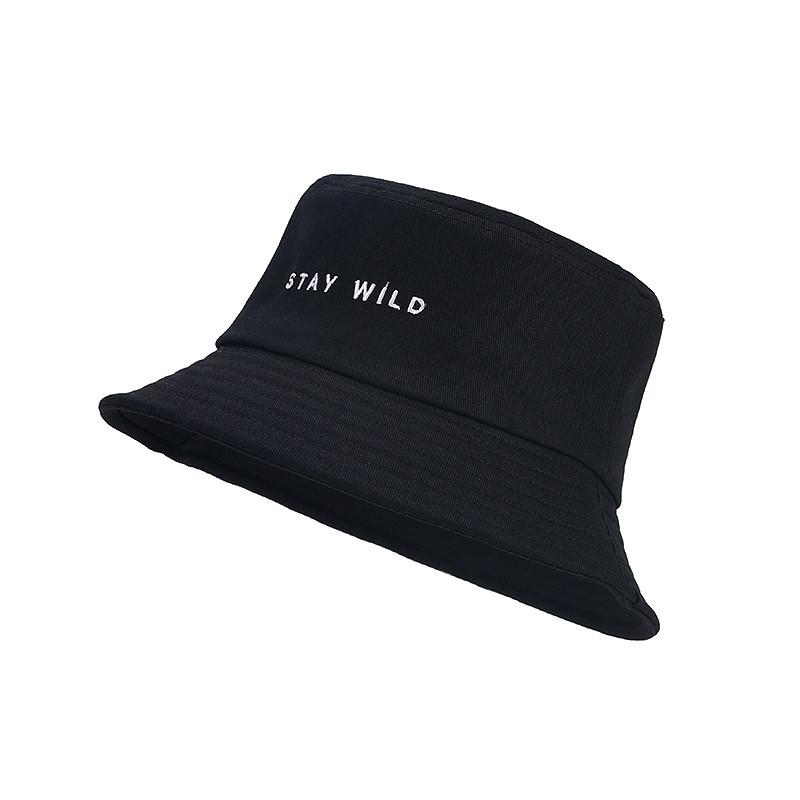 Cotton Embroidered Fisherman Hat With Sun Protection For Casual Summer Wear