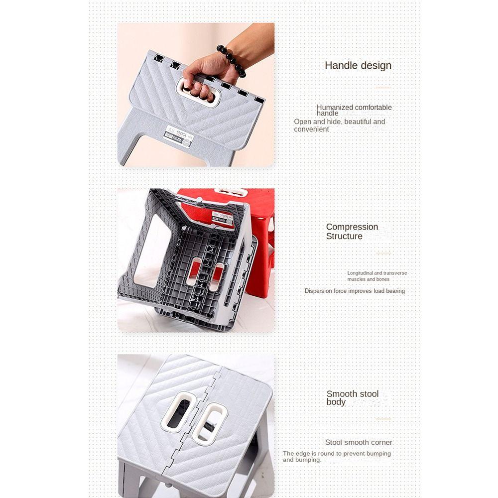 Scaun pliabil ușor, taburet îngroșat, bănci mici portabile, picnic