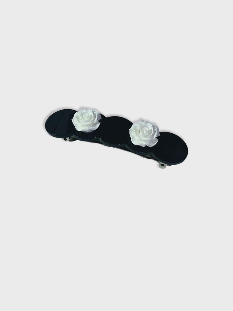 Usite Rose Barrette, White