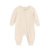 1 Stück Baby Jungen Mädchen modischer langärmliger Reißverschluss-Overall Baumwolle weich Neugeborenen Kleidung