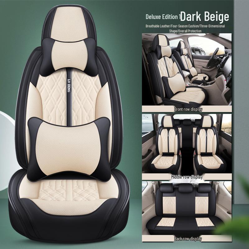 Fundas de Asiento de Cuero Envolvente Completo Baojun 730 para 7 Plazas (2+2+3), Cojines para todas las estaciones.