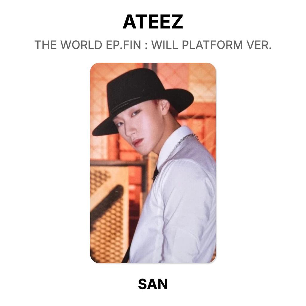 ATEEZ THE WORLD EP.FIN : WILL PLATFORM VER. Official Photocard