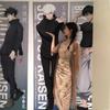 Tapisserie de l'Incident de Shibuya Jujutsu Kaisen, Accrochage Mural Long et Vertical Satoru Gojo Famille Fushiguro, Style Exposition Anime