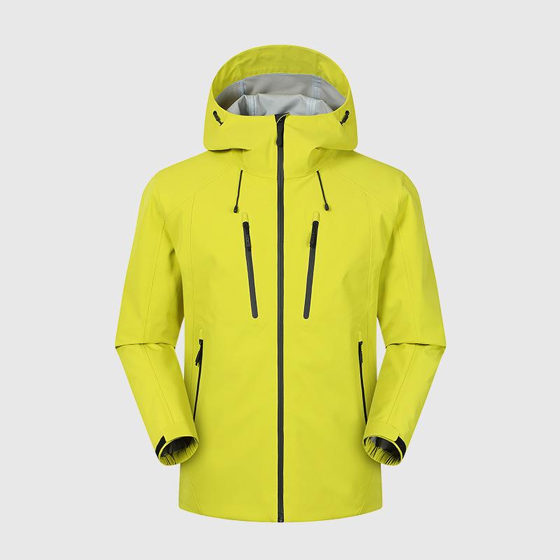 National Standard First-class Jacket Men's and Women's Outdoor Functional Waterproof Jacket Couple Spring and Autumn Windproof Hooded Jacket