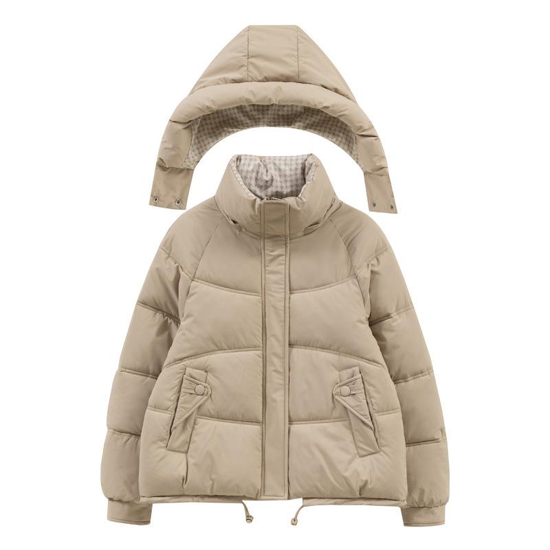 Women’s Short Detachable Hood Windproof Thicken Warm Winter Jacket