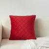 New Dutch Velvet European Style Model House Plaid Embroidered Diamond Pattern Pillowcase Fashionable Ins Style Pillowcase