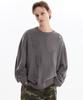 HOODHOOD Star Boy Damaged Reverse Knit Charcoal