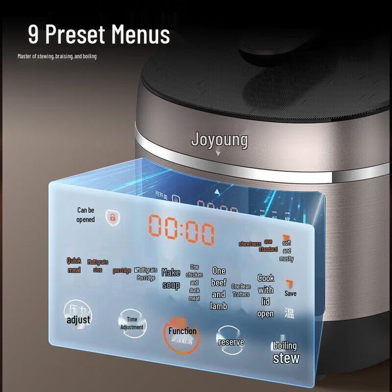 Joyoung 6L IH Electric Pressure Cooker CN Plug (adapter Included)