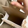 Mini Funny Square Bag PU Contrast Color Crossbody Bag Sweet Camera Shoulder Bag  Outdoor