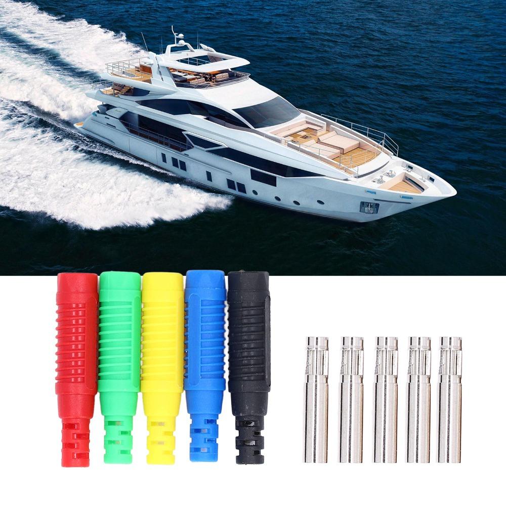 10PCS PA Insulated Banana Plug 5 Colors Copper Banana Jack Lantern Type 30Vac‑60Vdc Probe Connectors Industrial Electronics
