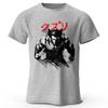Men's Wolverine Ink Wash Painting Printed T-Shirt  Oversized Art Graphic Tees for Women Summer Tops Fusion Streetwear