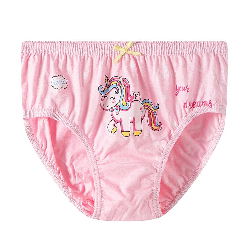 Koreanische Mädchen Baumwoll-Cartoon-Slips - 5er-Set in einer Box für Kinder