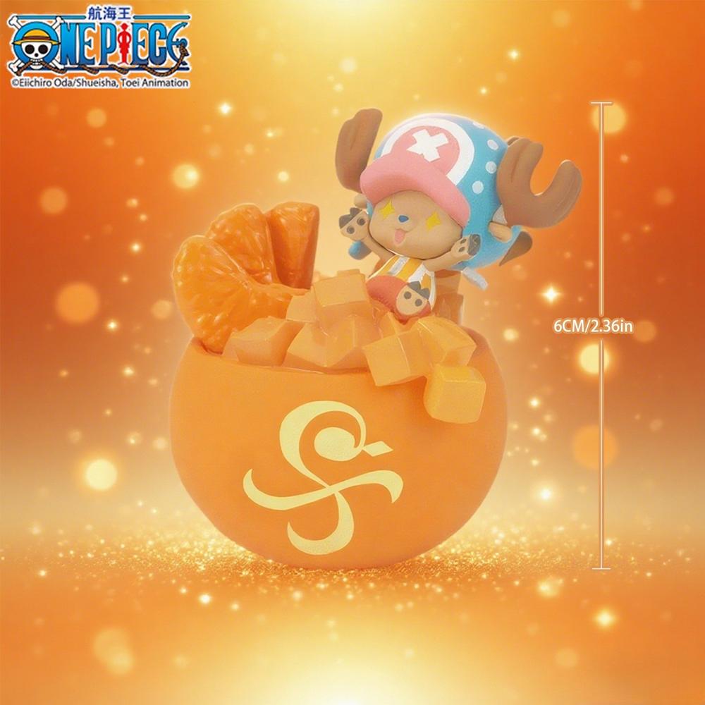 

1pc Official One Piece Chopper Adorable Tangerine Room Decor Valentine s Day Eid Present Animation Desk Decoration Piece Collector-Worthy