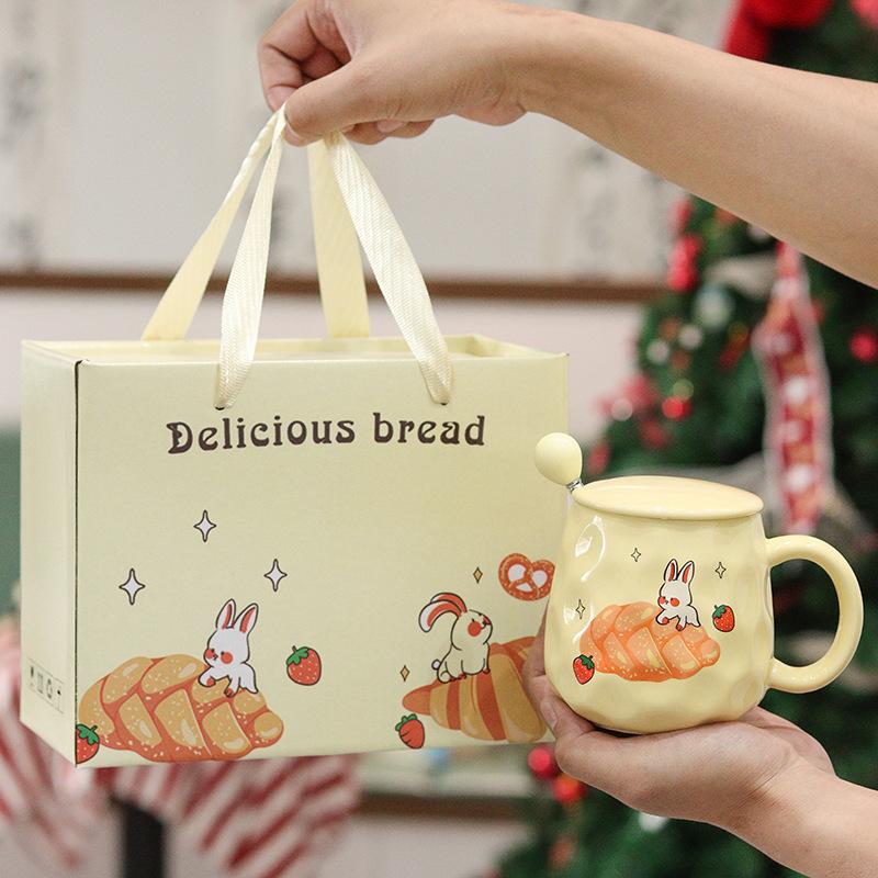 Cartoon Creative Practical Water Cup Mug Souvenir Ceramic Cup Set Gift