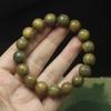 Green Sandalwood Single Loop Bracelet, Natural Fragrance Wooden Jewelry for Daily Wear