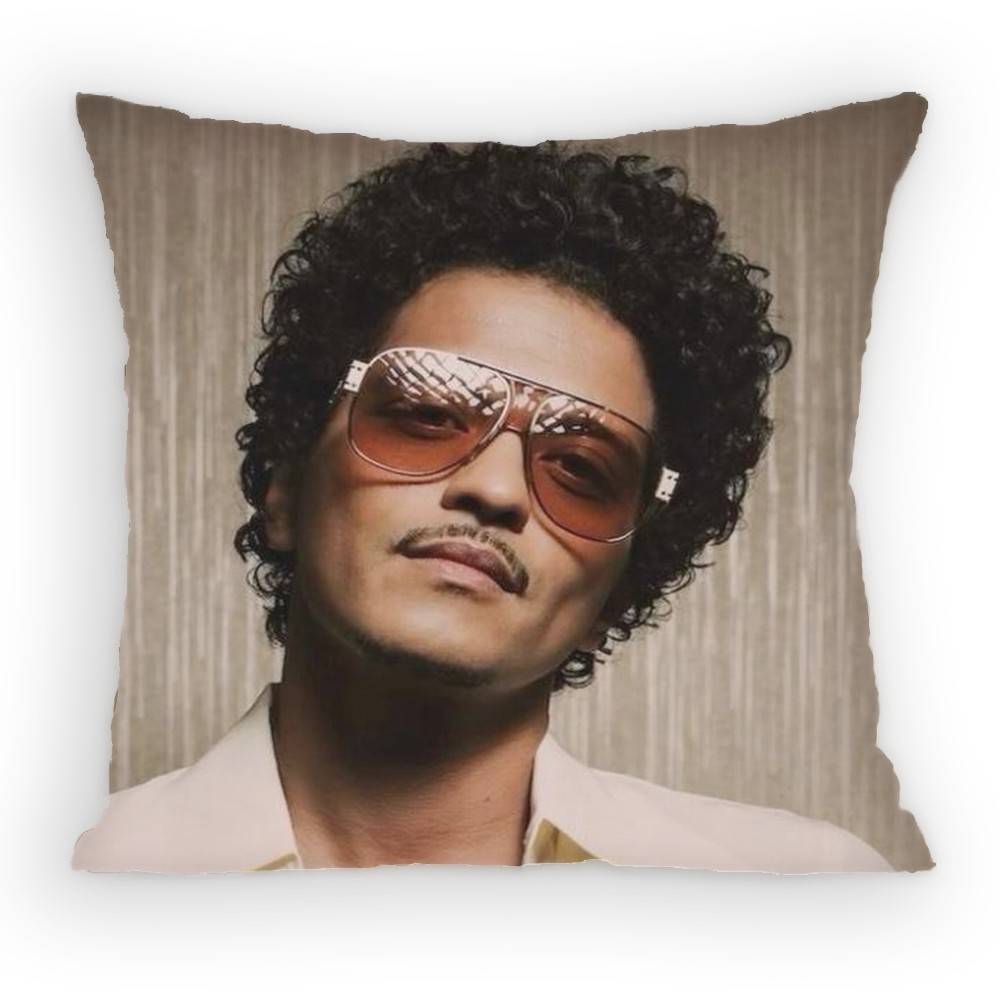 Singer BBruno MMars Pillow Case Antidustmite Pillowcase Invisible zipper silky short plush Sofa cushion cover