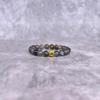 Natural Labradorite Bead Bracelet Lotus Charm Beaded Bracelets for Him Healing Gemstone Stretchable Stacking Bracelets for Men and Women