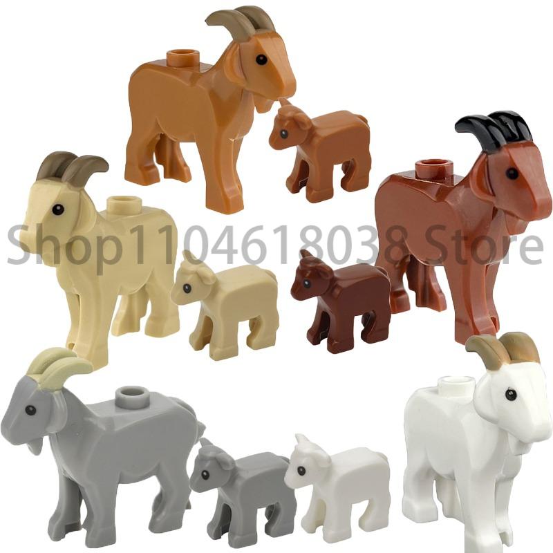 City Animal Zoo Farm MOC Building Block Pig Chicken Sheep Crocodiles Panda Dolphin Elephant Gorilla Fruit Eagle Bricks Toys A31