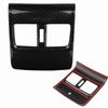 Car Carbon Fiber Style Rear Seat Armrest Box Air Outlet Cover for Honda Accord 2018