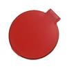 Single Sided Folding Circular Mirror Plastic Portable Compact Cosmetic Pocket Mirror Red