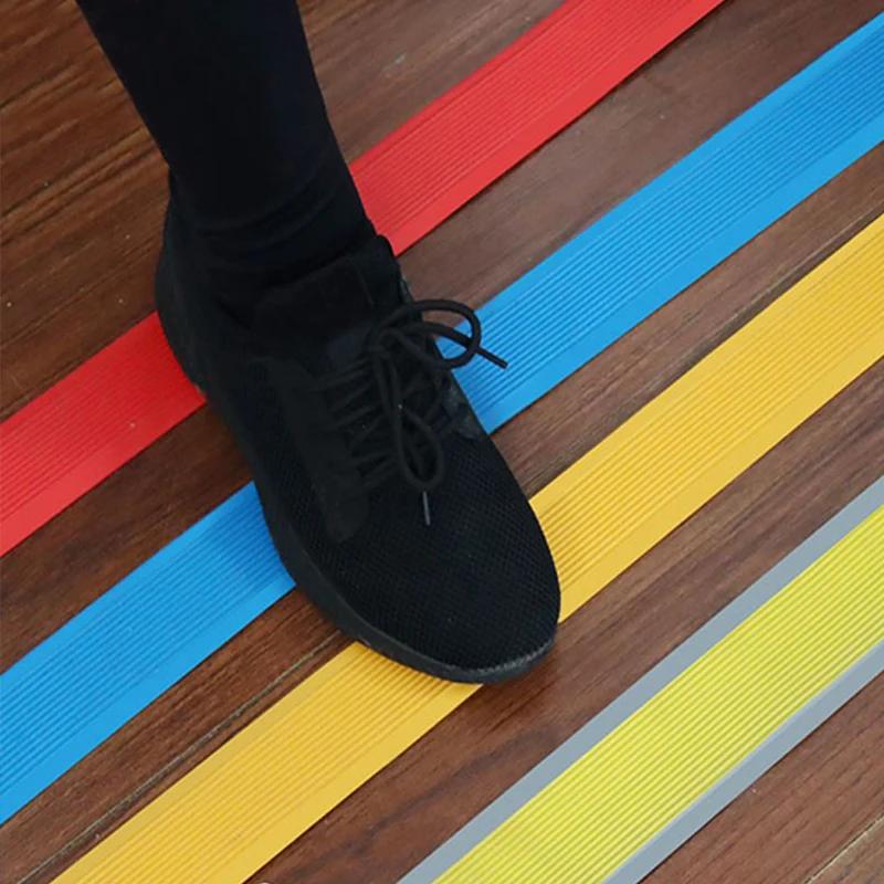 1M PVC Self-adhesive Anti-Slip Stair Tape Abrasive Treads Carpet Floor Sticker Non Skid Safety Sealing Strip Home Floor Decor