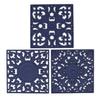 Silicone Material Anti-scalding Pad Square Dining Mats Placemats for Kitchens