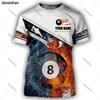 3D Full Print T-shirt Summer Round Neck T-shirt Suitable for Both Men and Women Short Sleeved