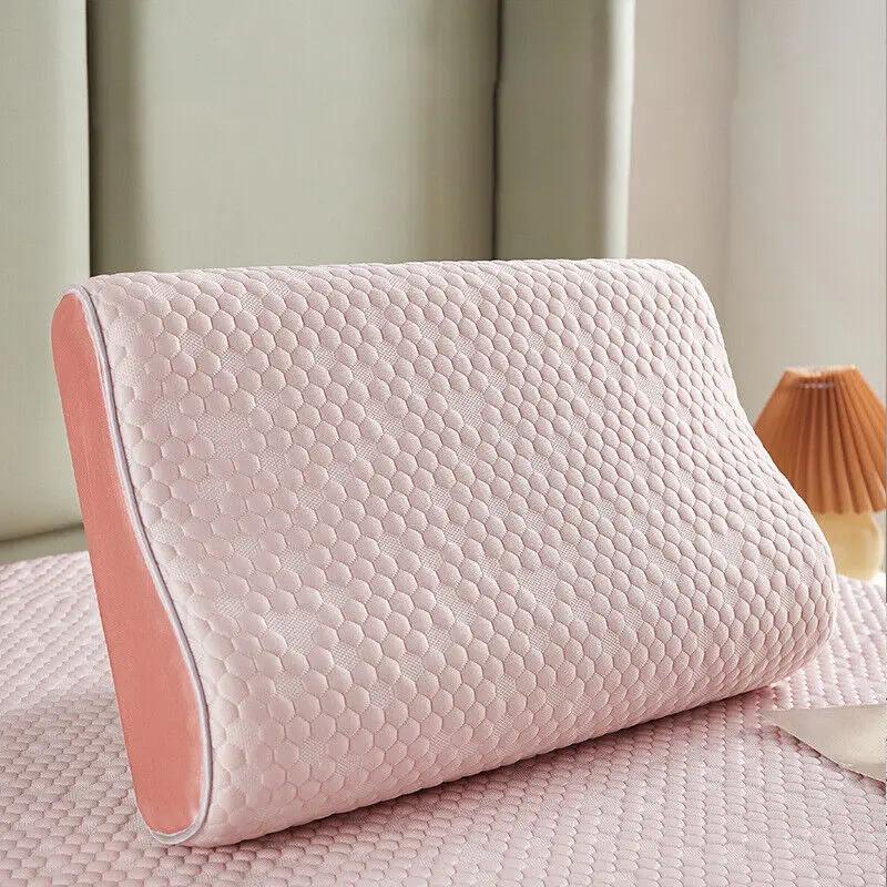 Latex Pillow Cover Case Memory Foam Latex Pillow Case Summer Cool Feeling Bean Mesh Honeycomb Cool Mat (Without Pillow) 50x30cm