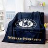 Chelsea Personalized Name Blanket Gift Customizable Blanket Ultra-Soft Suitable for Chair Sofa Living Room Home Decor Four Seasons Multipurpose