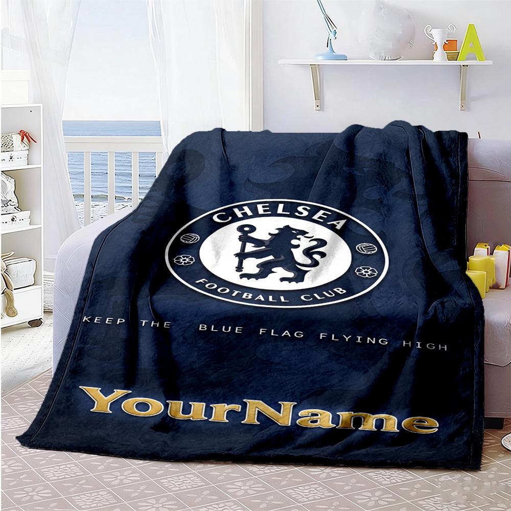 Chelsea Personalized Name Blanket Gift Customizable Blanket Ultra-Soft Suitable for Chair Sofa Living Room Home Decor Four Seasons Multipurpose