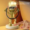 LED Night Light Cute Cartoon Robot Desk Lamp Dimmable Flicker Free USB Rechargeable Bedside Lamp Bedroom Decor